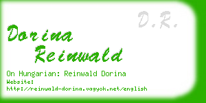 dorina reinwald business card